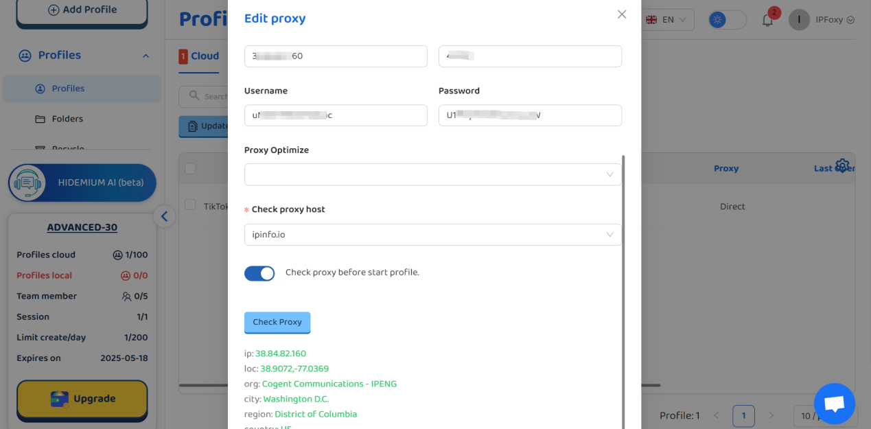 Step 2: Configure Proxy